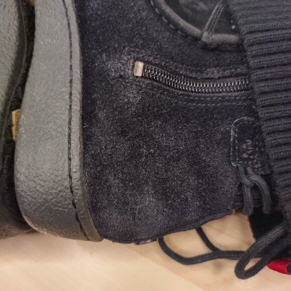 The North Face Black Suede & Cable Knit Distressed Snow Boots Women US 7 - Picture 14 of 15